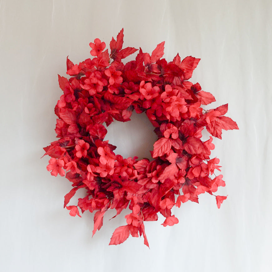 Ruby Red Autumn Wreath