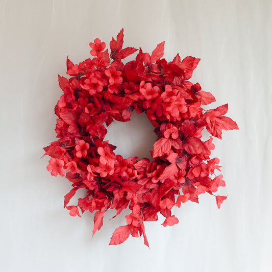 Ruby Red Autumn Wreath