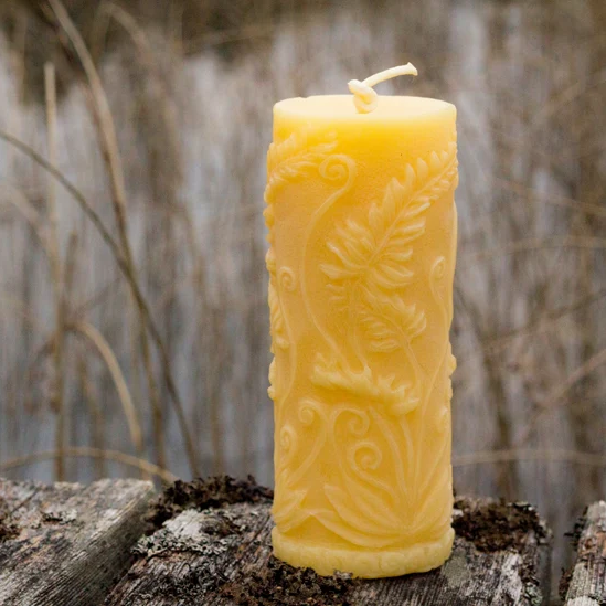 Beeswax Works Carved Candles