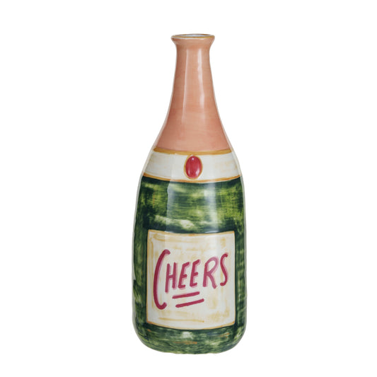Stoneware Champagne Bottle