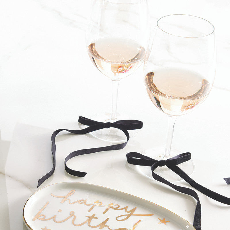 Velvet Bow Wine Charms