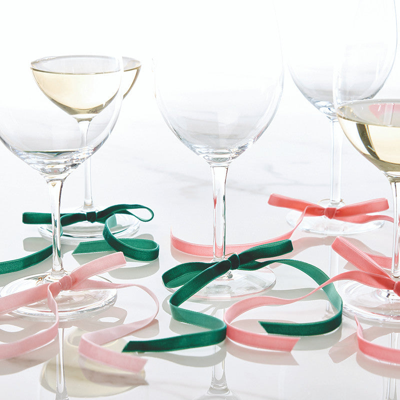 Velvet Bow Wine Charms