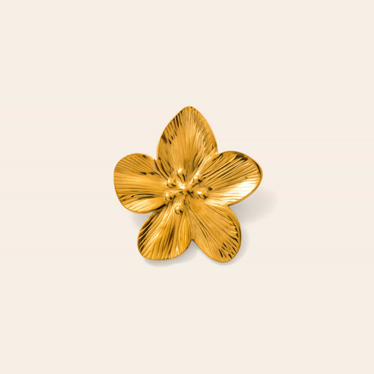 Textured Flower Brooch