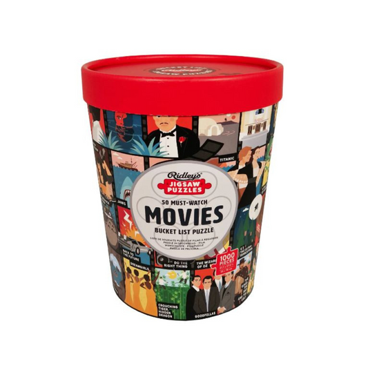 50 Must-Watch Movies Bucket List 1000-Piece Puzzle