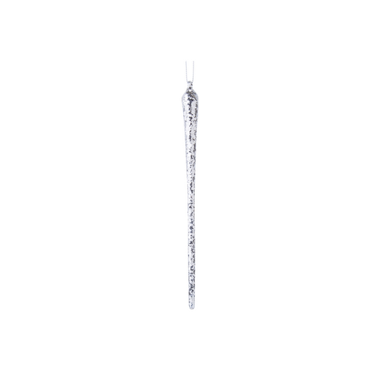 Glass Icicle Ornament Large