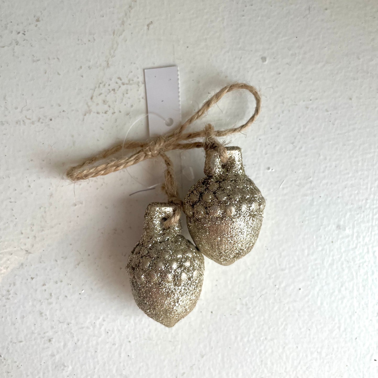 Glitter Pinecone & Acorn Ornaments