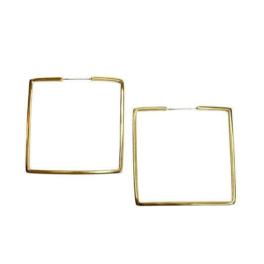 Bambu Square Hoop Earrings