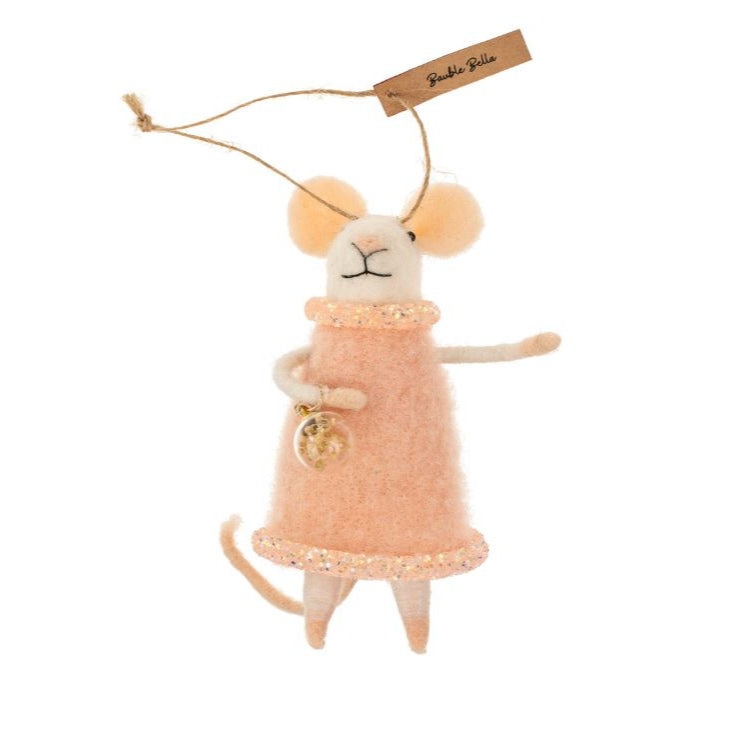 Holiday Felt Mice Ornaments