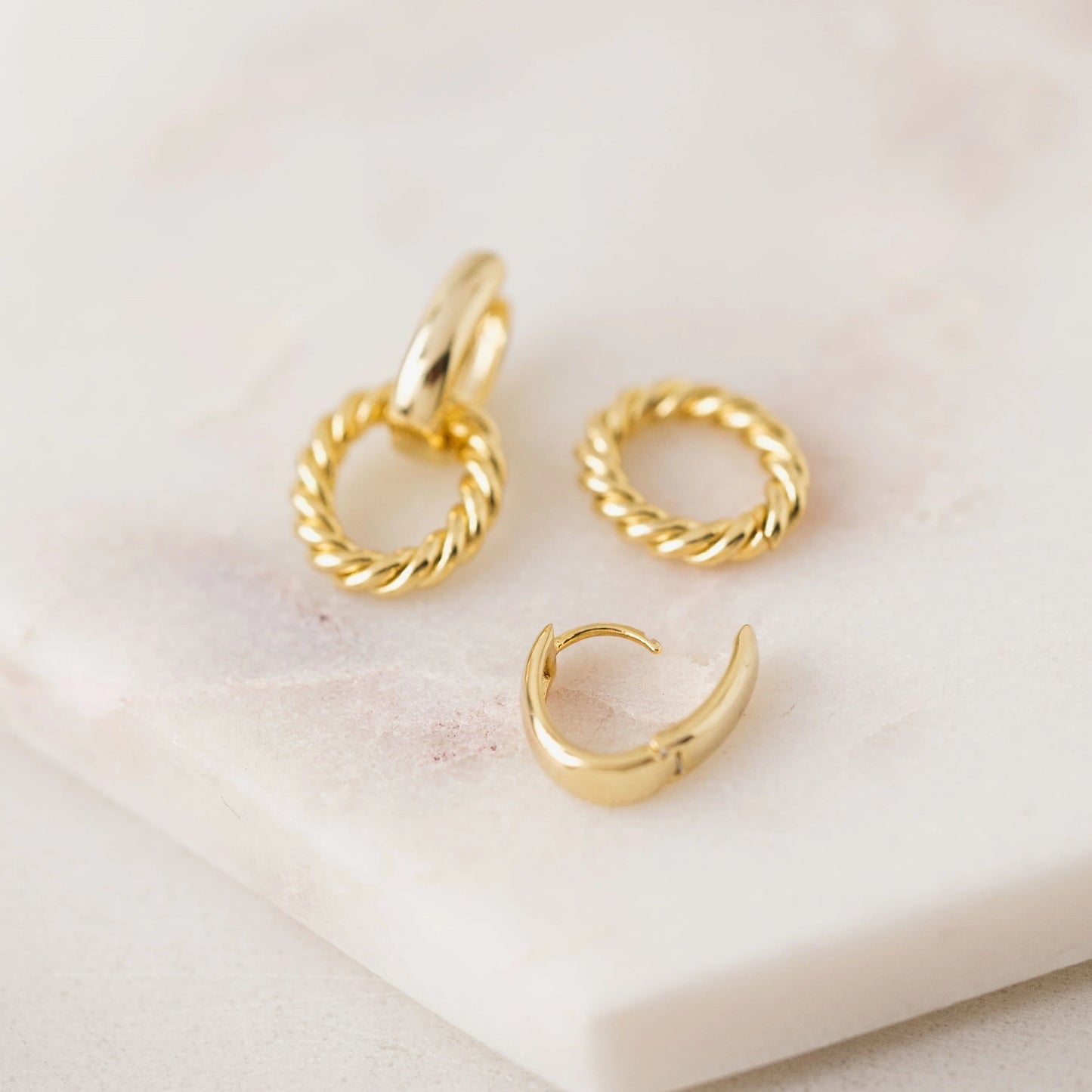 Lover's Tempo Blanche Hoop Earrings