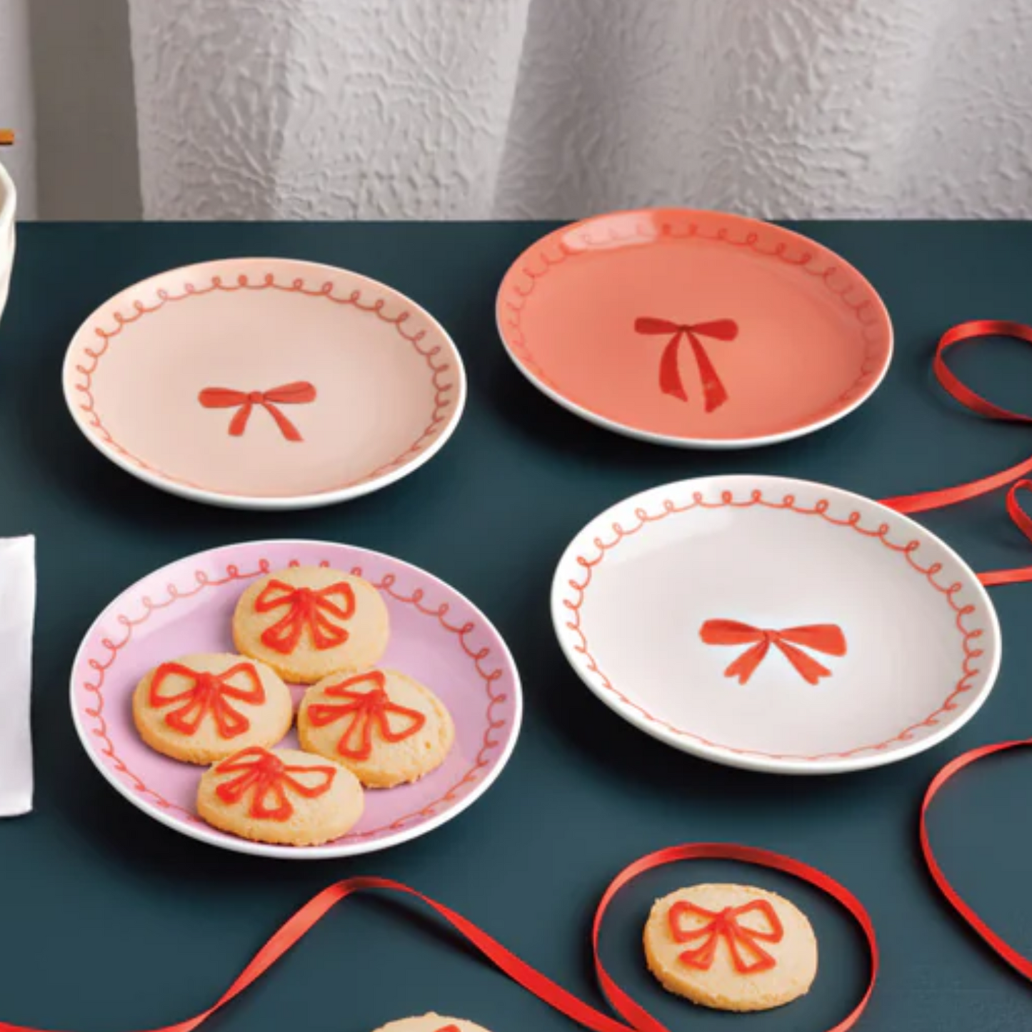 Bowtique Appetizer Plates - Set/4