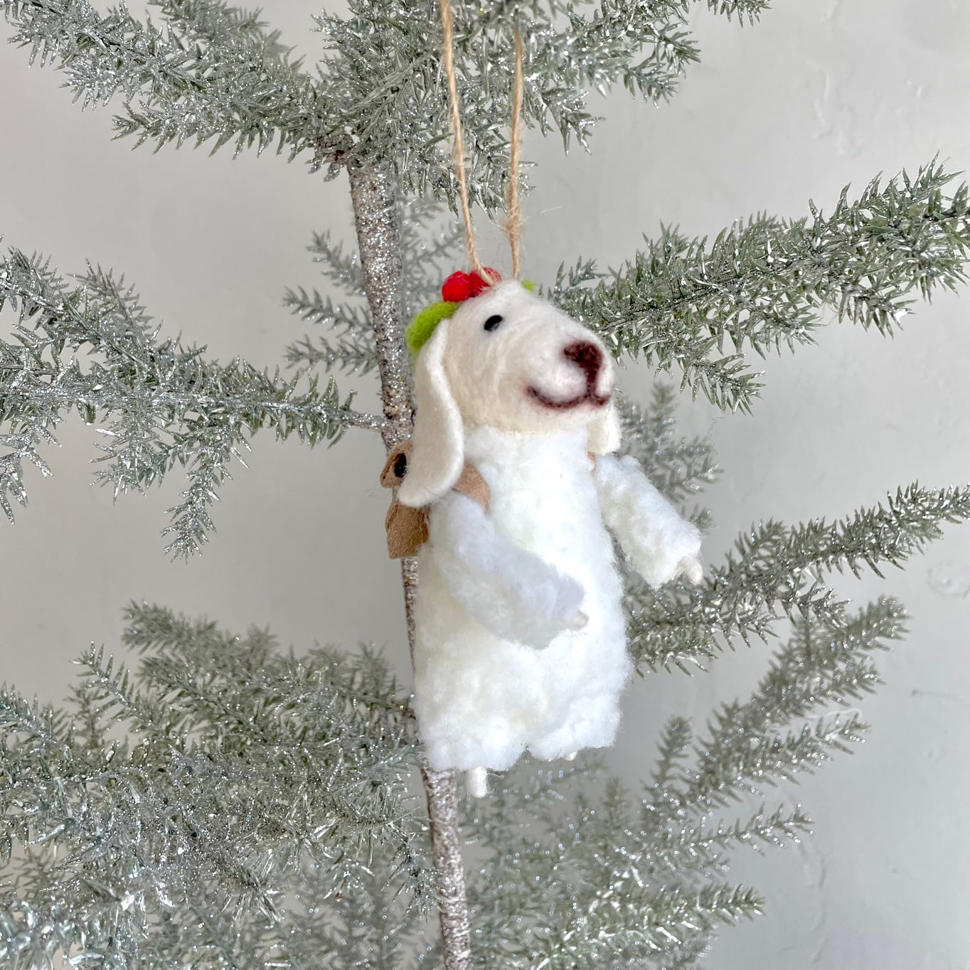 Felted Sheep Ornaments