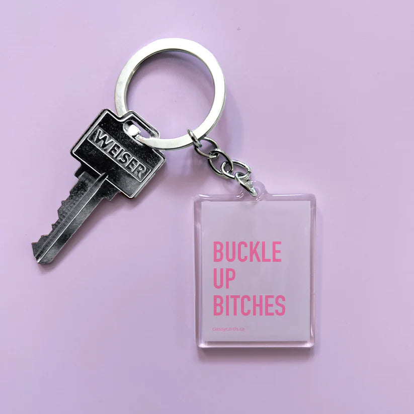 Classy Cards Funny Keychains Powerful Woman