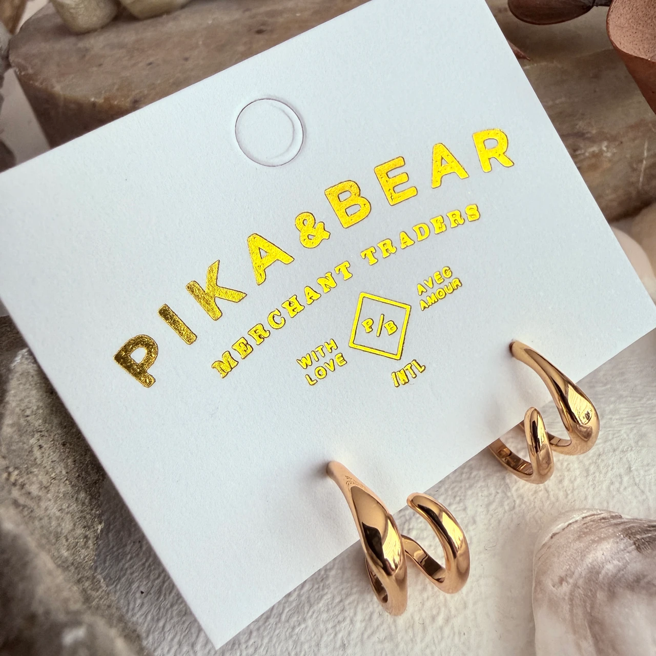 Callisto Double Wave Hoop Earrings