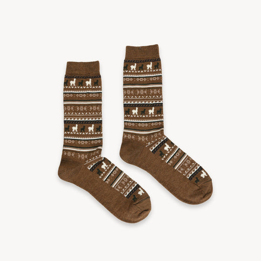 Alpaca Socks - Caramel