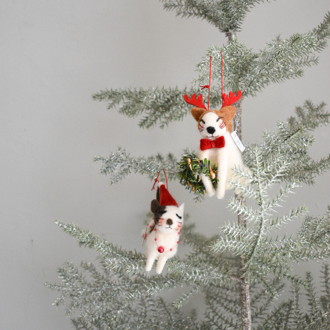 Felted Cat Ornaments