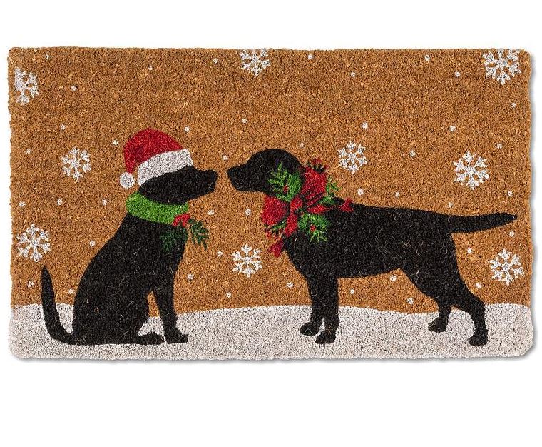 Christmas Dogs Doormat
