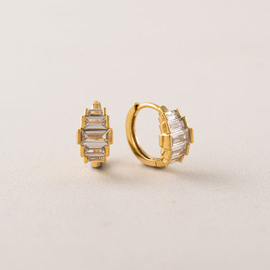 Clarice Huggie Hoop Earrings