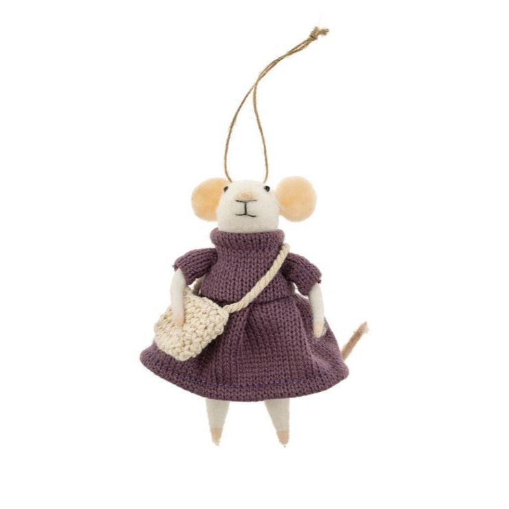 Holiday Felt Mice Ornaments