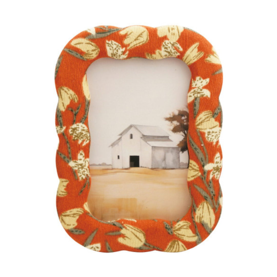 Embroidered Floral Photo Frames