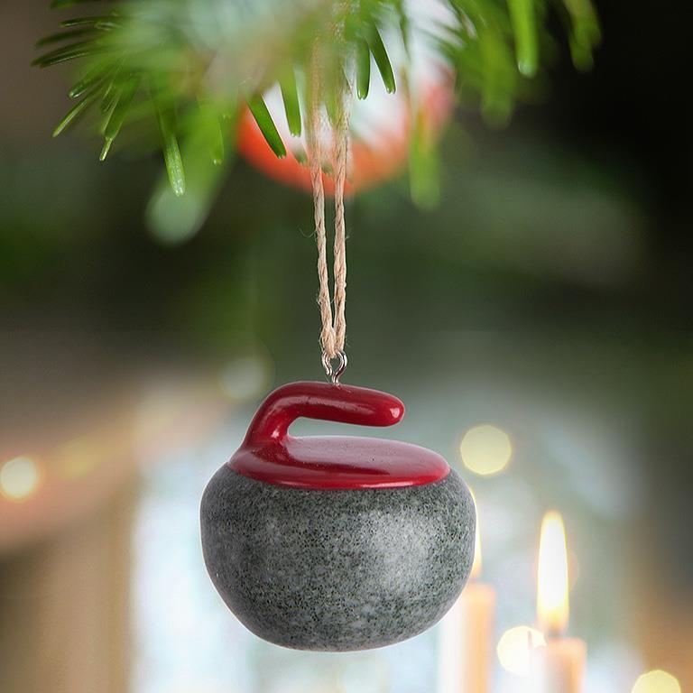 Curling Rock Ornament