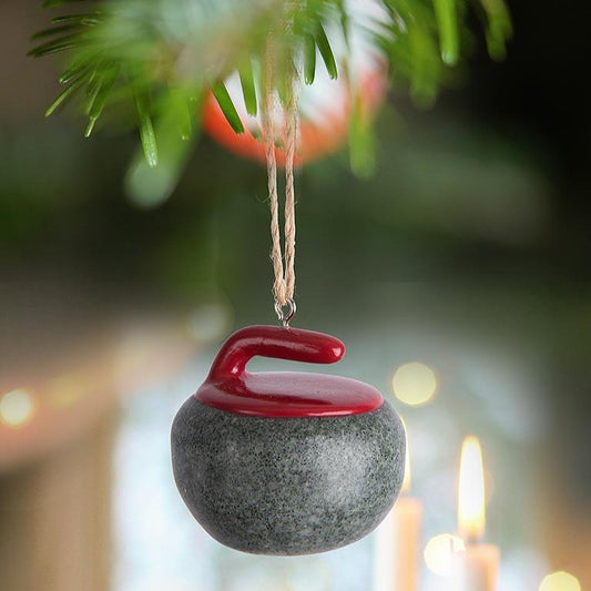 Curling Rock Ornament