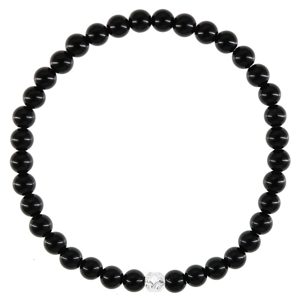 Dainty Protection Bracelet - Onyx