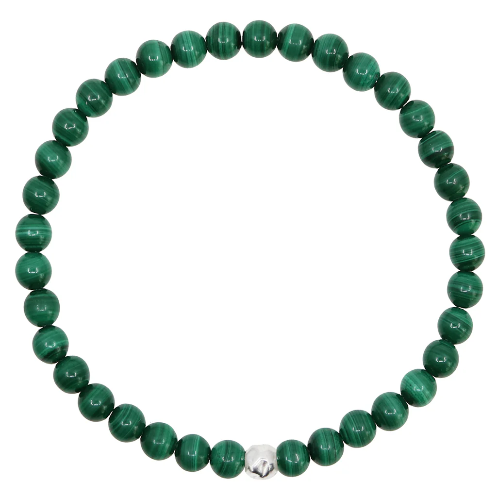 Dainty Acceptance Bracelet - Malachite
