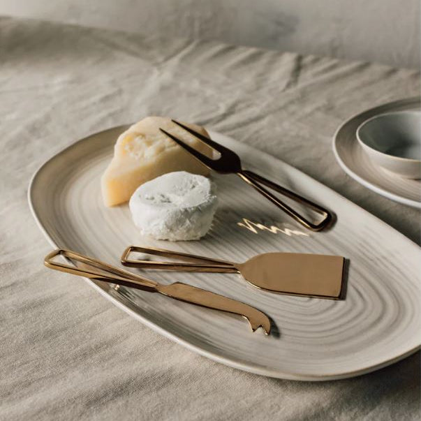Gold Cheese Knife Set