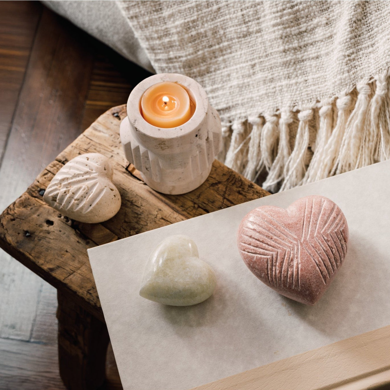 Natural Stone Hearts