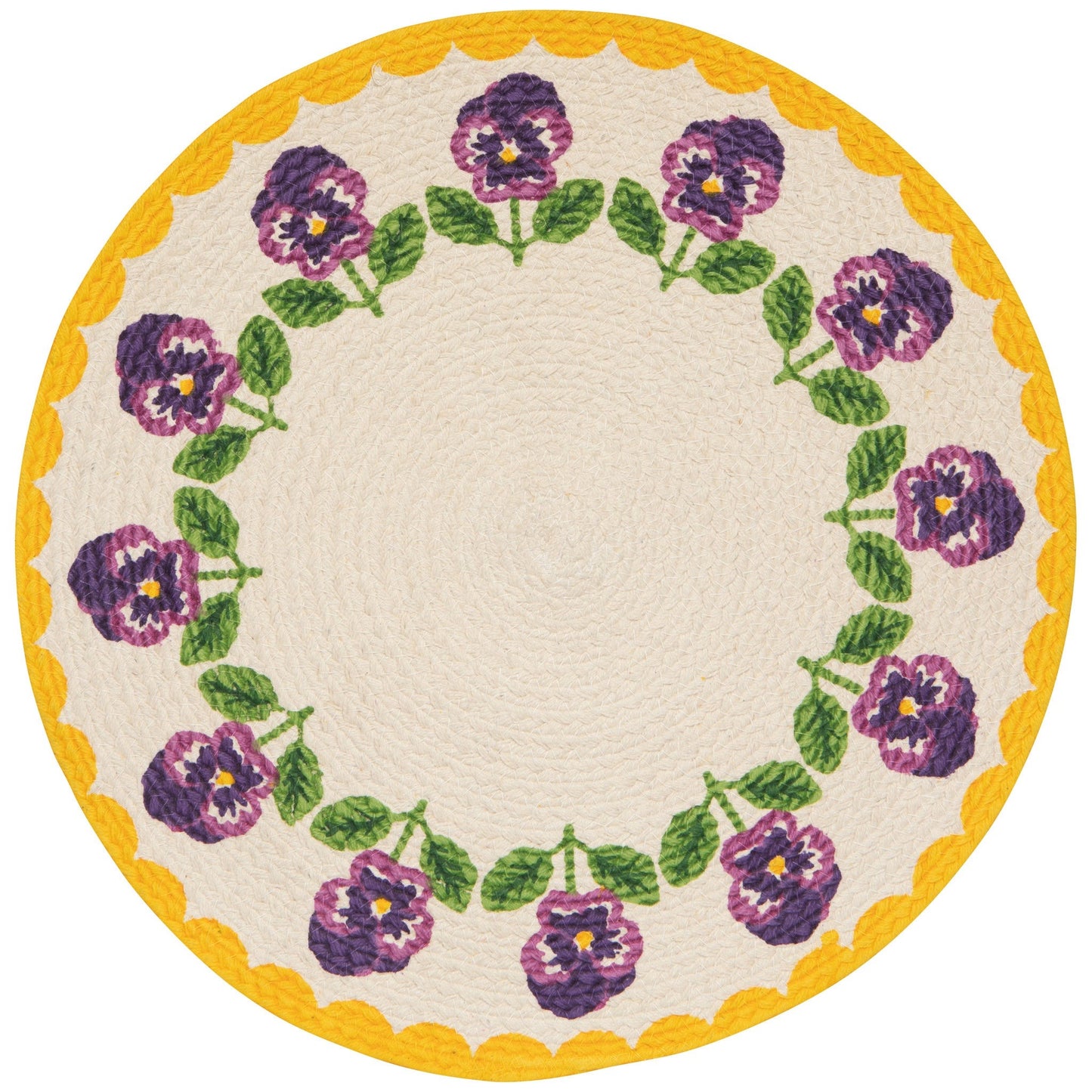 Braided Pansy Placemat