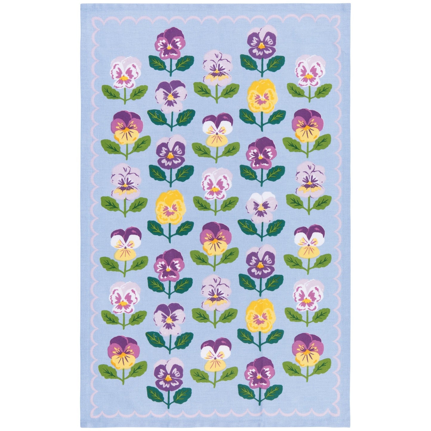 Pansy Printed Tea Towel