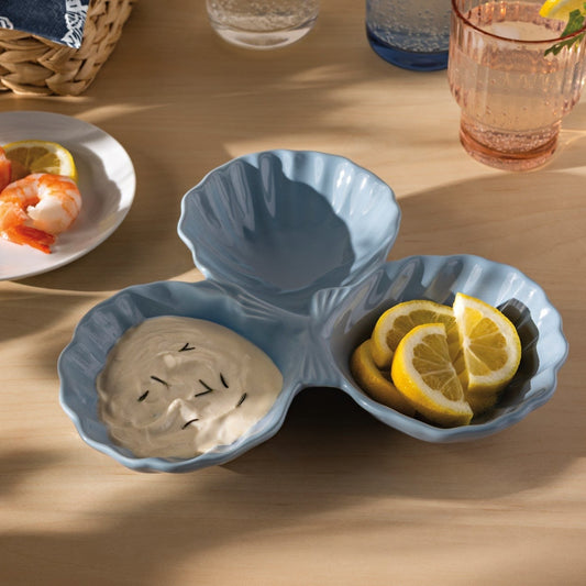 Seashell Stoneware Serving Dish