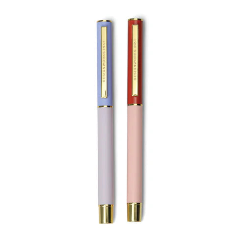 Colour Block Pens - Set of 2