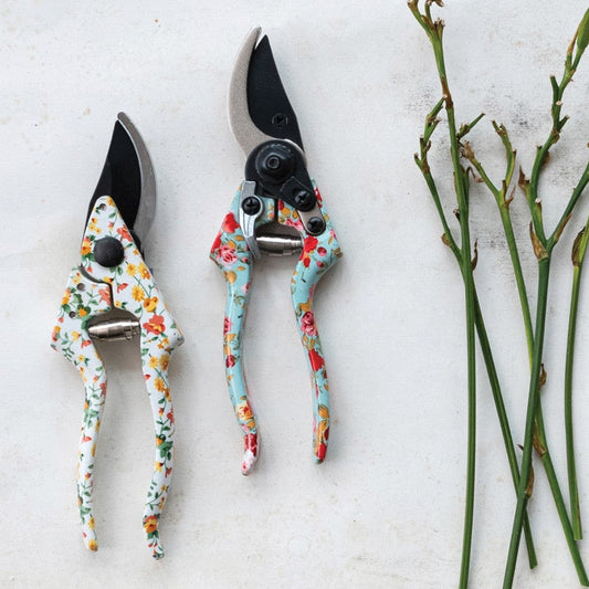 Garden Clippers with Floral Pattern