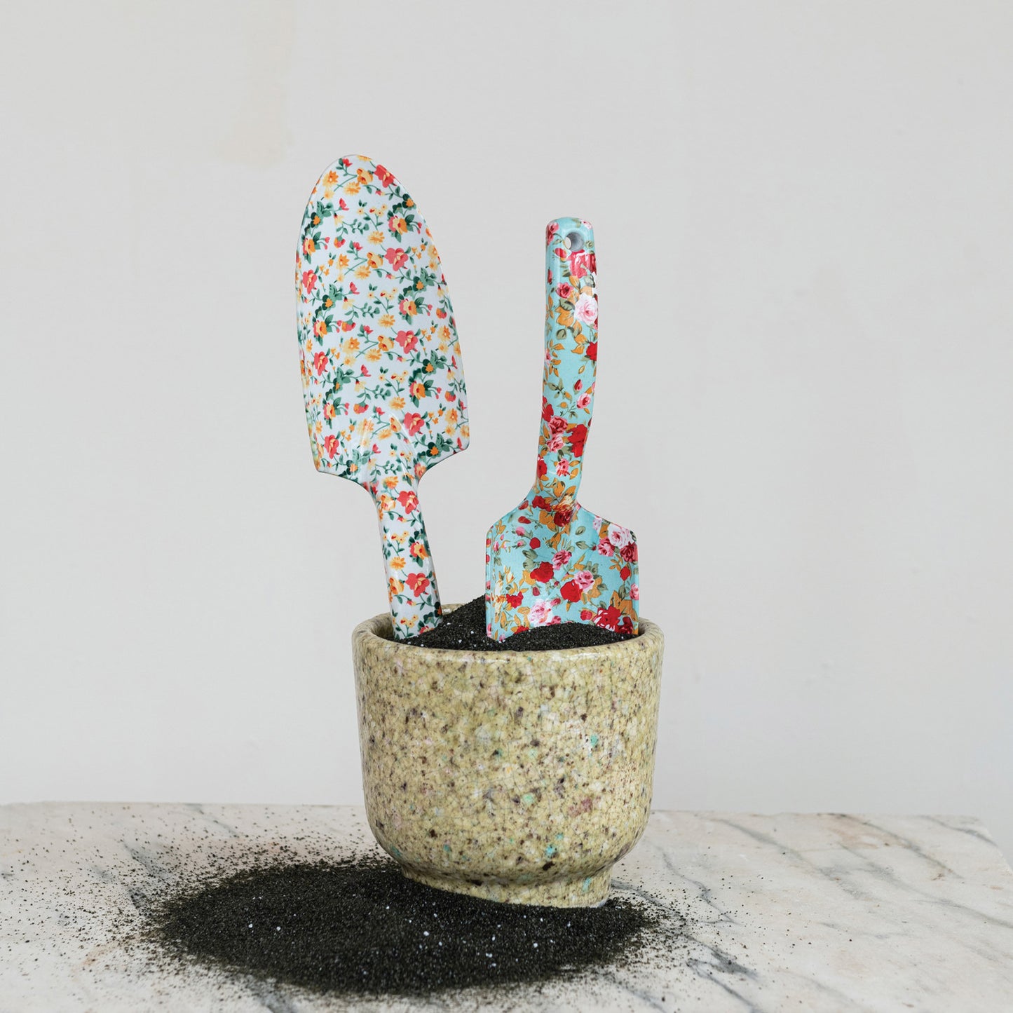 Garden Trowel with Floral Pattern