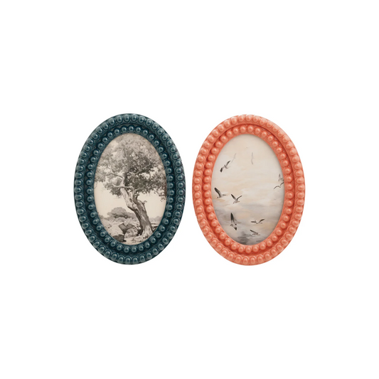 Oval Resin Photo Frame