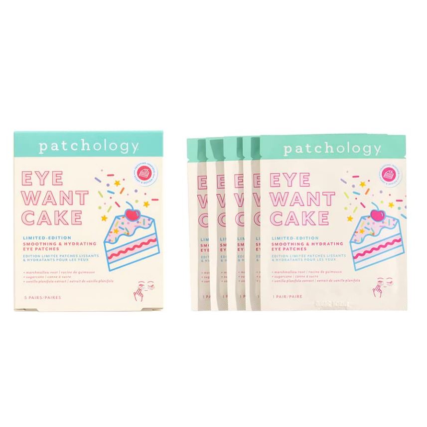 Patchology Smoothing & Hydrating Eye Patches - "Eye Want Cake"