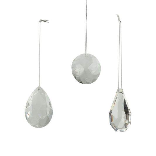 Clear Glass Pendant Ornaments