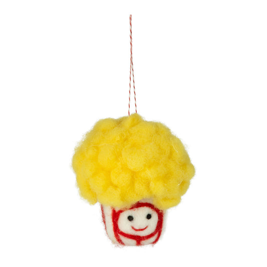 Felt Popcorn Ornament