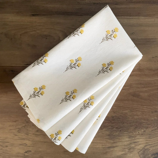 Printed Cotton Woven Napkins Set/4