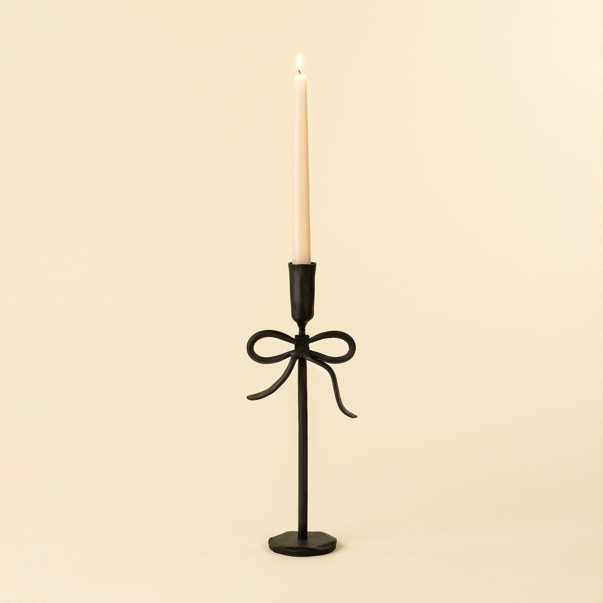 Bow Forged Candlestick Holders
