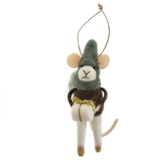 Holiday Felt Mice Ornaments