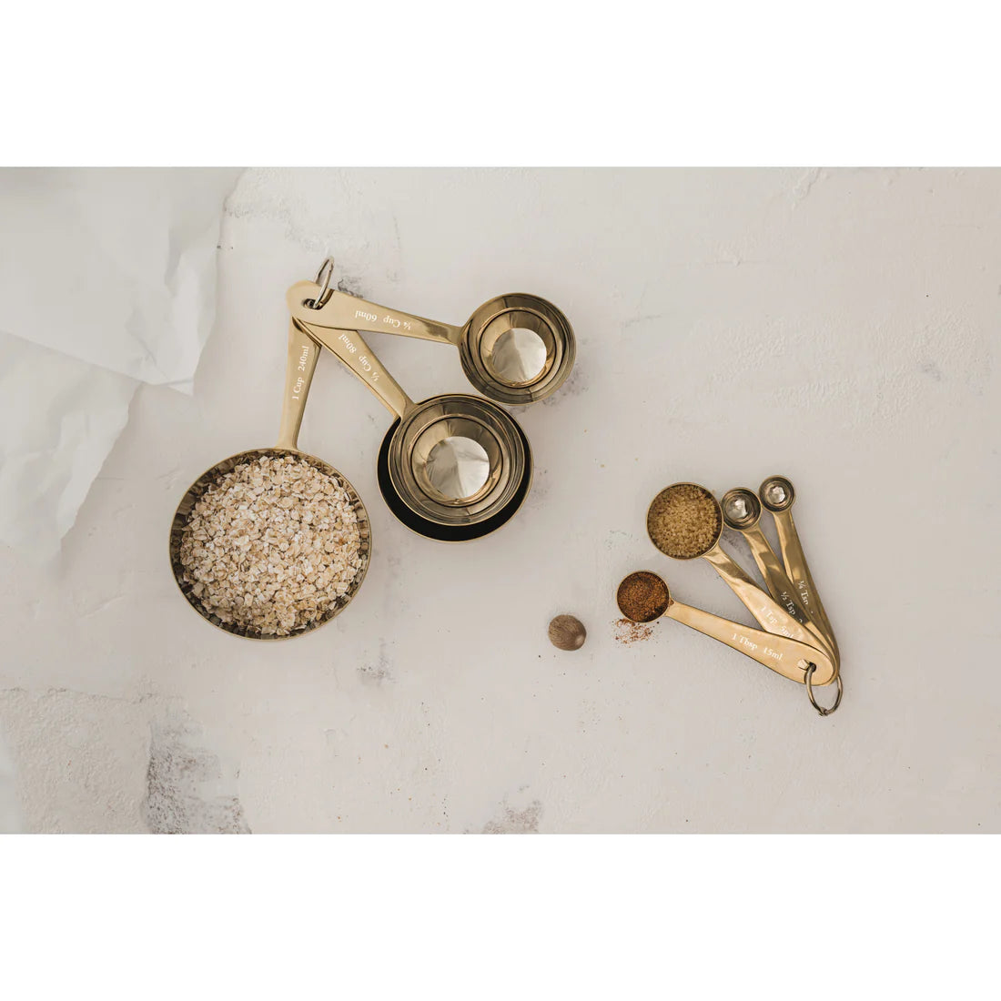 Gold Measuring Spoons - Set of 4