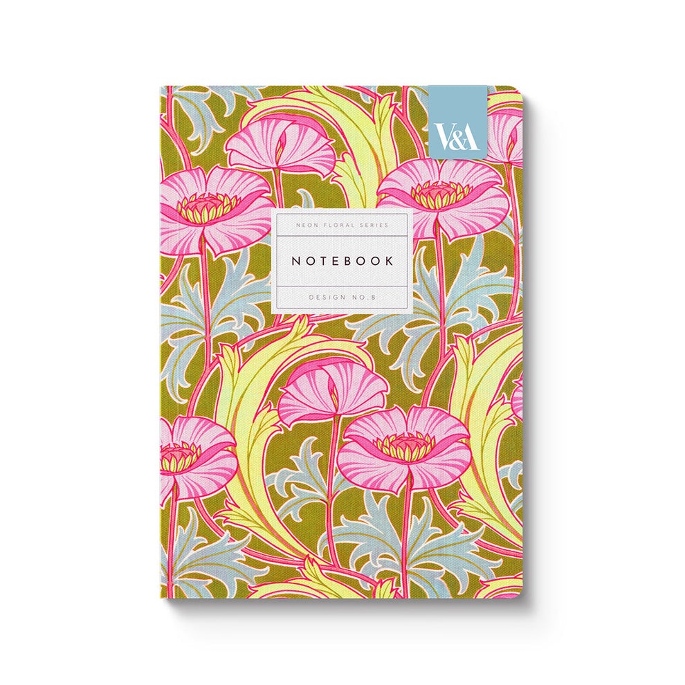A5 Neon Floral Perfect Bound Notebooks