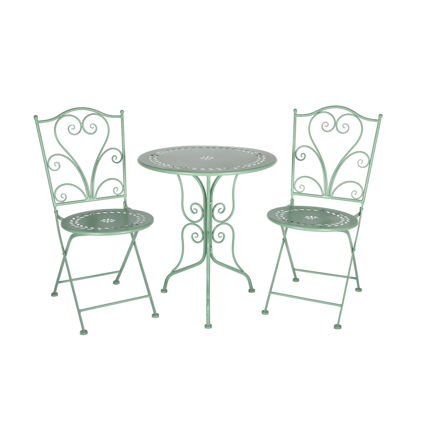 Green Metal Bistro Set