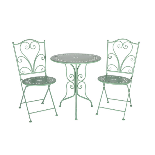 Green Metal Bistro Set