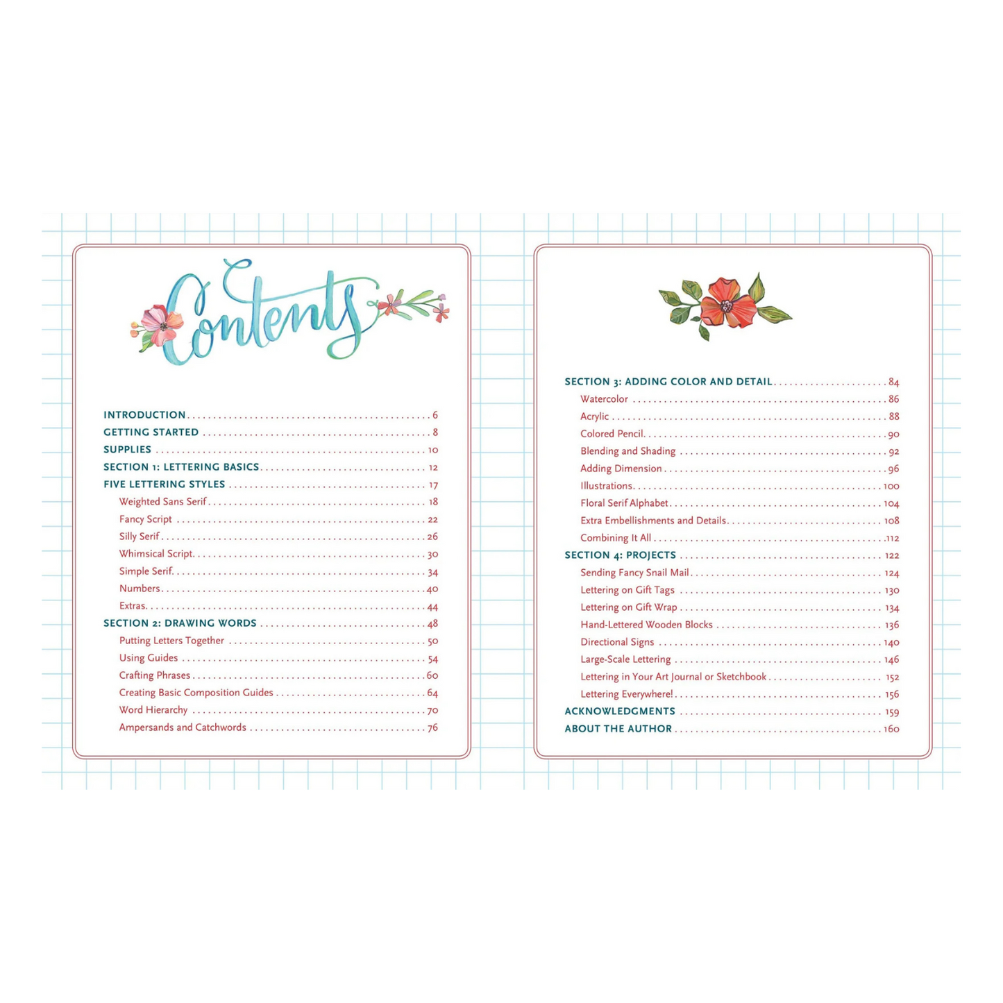 Hand Lettering Interactive Guide Book