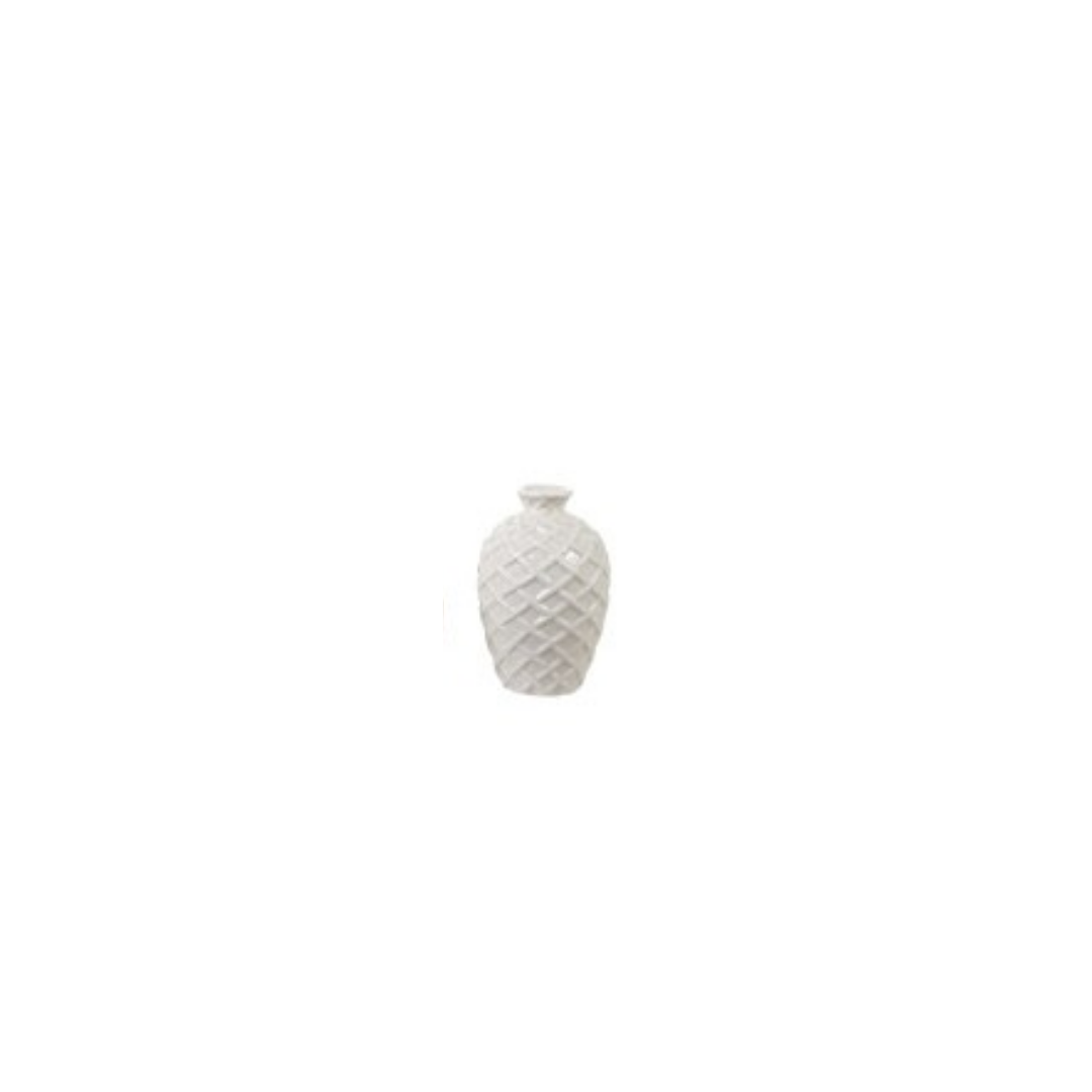 Stoneware Basket Weave Vases
