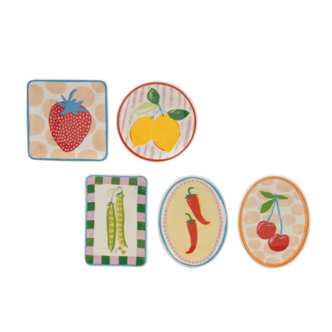 Stoneware Fruit and Vegetable Dishes