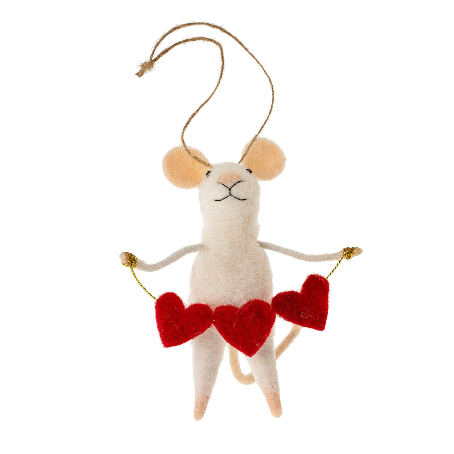 Holiday Felt Mice Ornaments